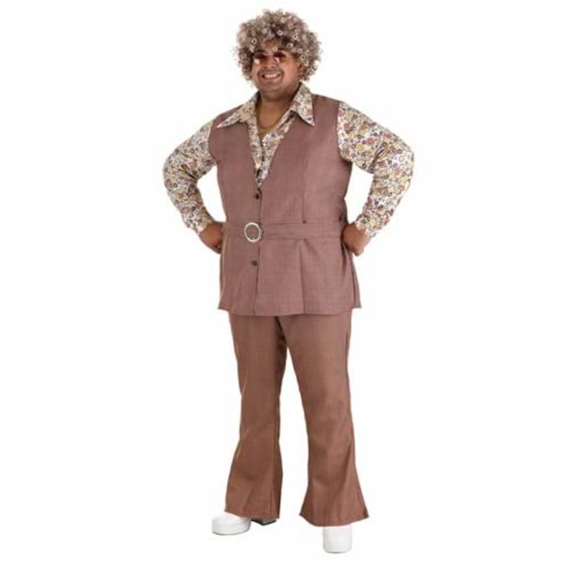 Men's Plus Size '70s Vest Costume 2X