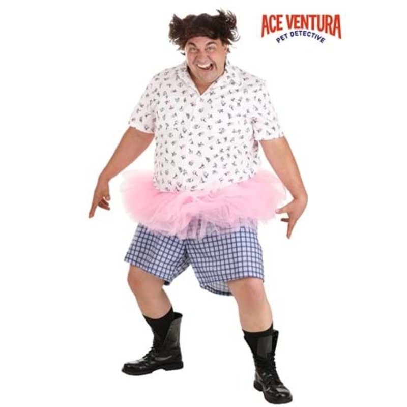 Plus Size Ace Ventura Tutu Costume for Men 2X