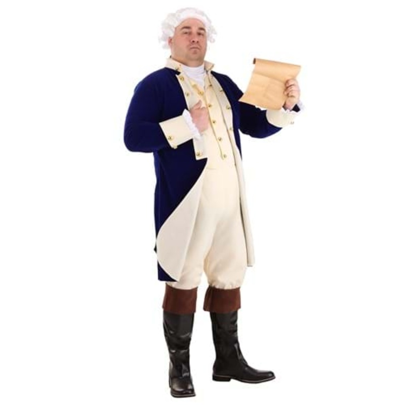 Plus Size Alexander Hamilton Costume for Men 2X