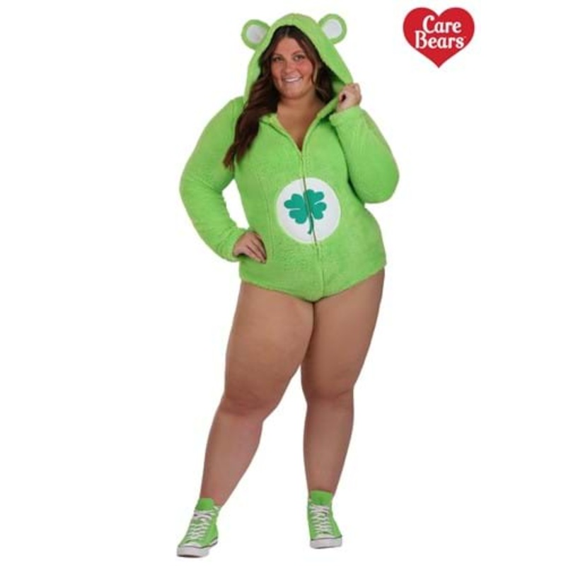 Plus Size Good Luck Bear Romper Women's Costume 1X