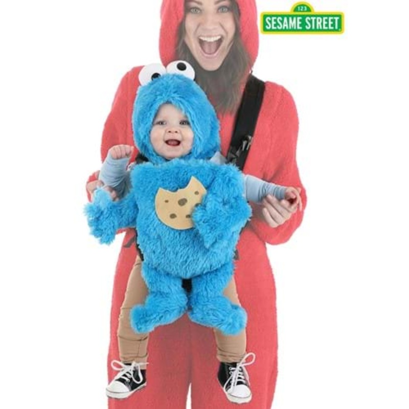 Sesame Street Cookie Monster Baby Carrier Costume Cover Standard