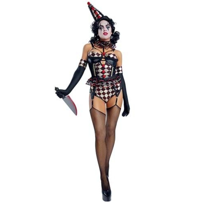 Sexy Killer Clown Costume for Women Small
