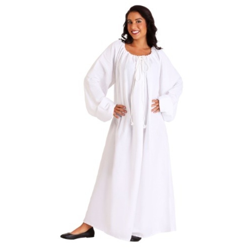 White Renaissance Chemise Costume for Women Standard