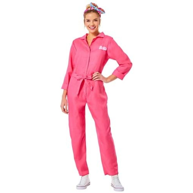 Barbie Movie Pink Jumpsuit Costume for Women Small