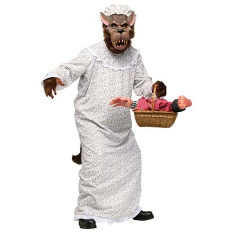 Big Bad Granny Wolf Plus Size Costume for Men Plus
