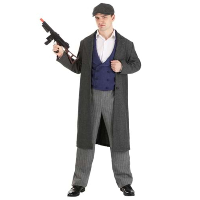 Deluxe Gangster Costume for Men Small
