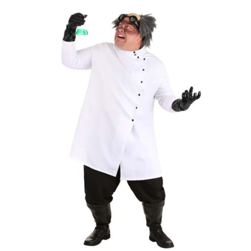 Men's Plus Size Mad Scientist Costume 2X