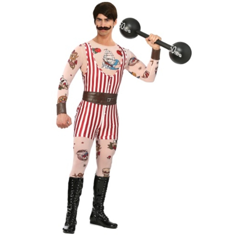 Men's Vintage Strongman Costume Small