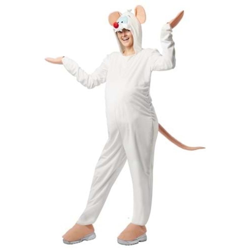 Pinky and the Brain Pinky Costume for Adults Small/Medium