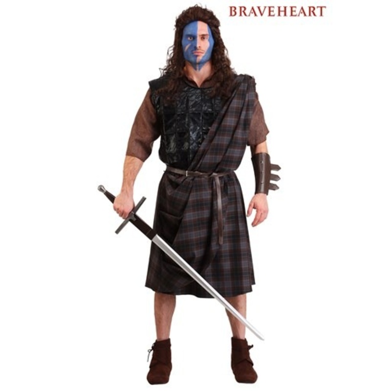 Plus Size Men's Braveheart Classic Costume 2X