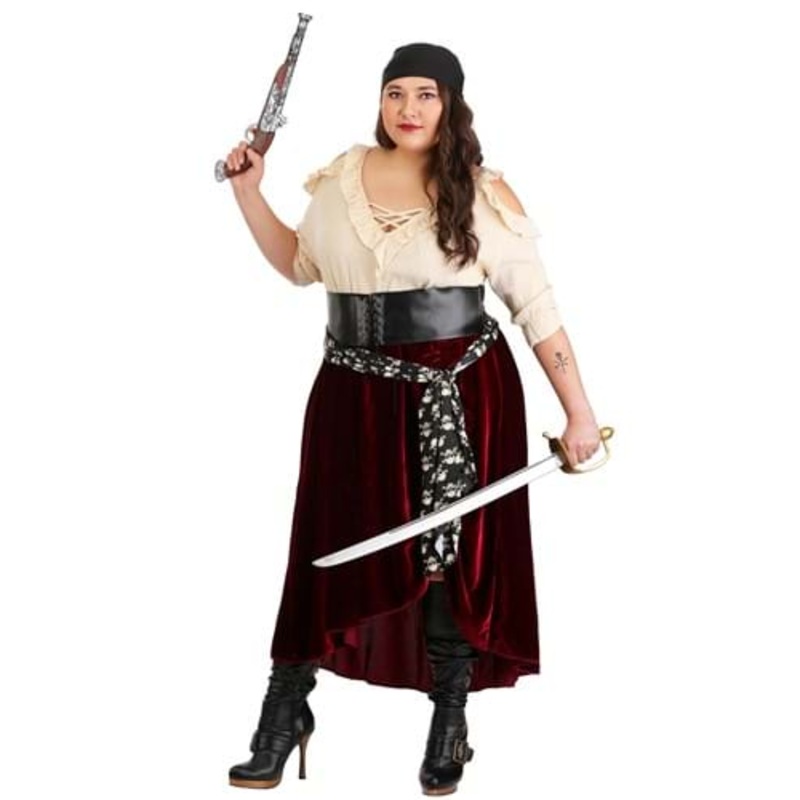 Plus Size Roving Buccaneer Women's Costume 1X