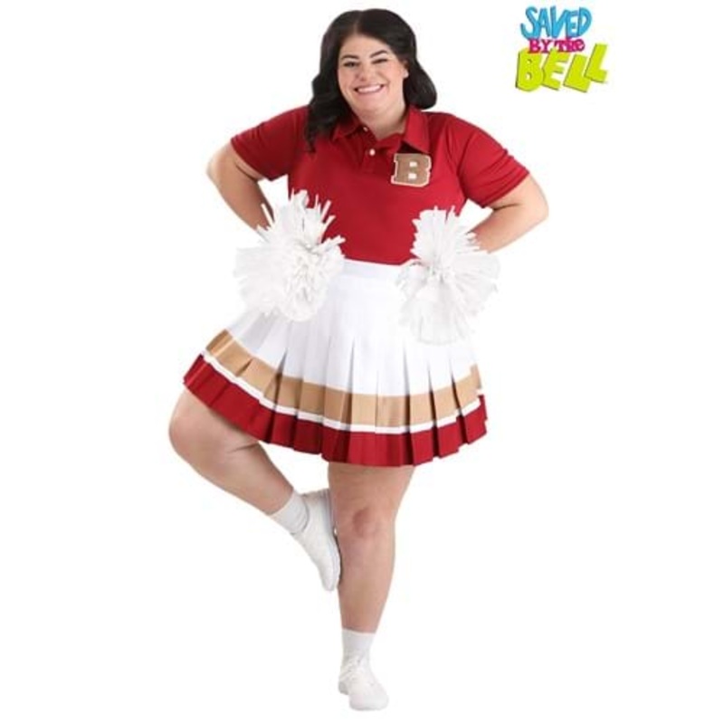 Plus Size Saved By the Bell Women's Cheerleader Costume 1X