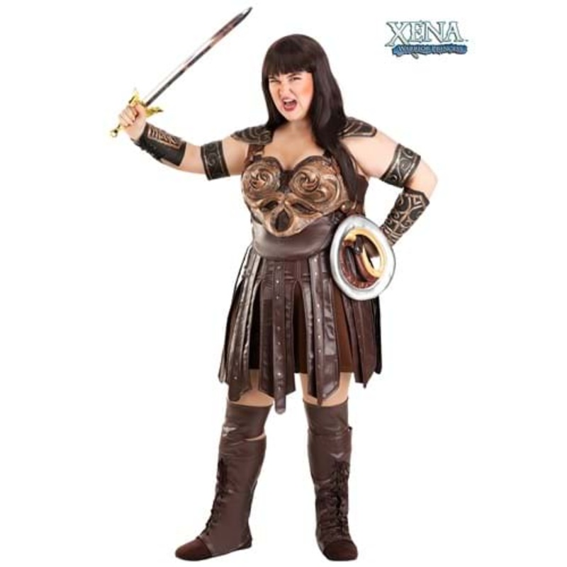 Plus Size Women's Deluxe Xena Warrior Princess Costume 1X