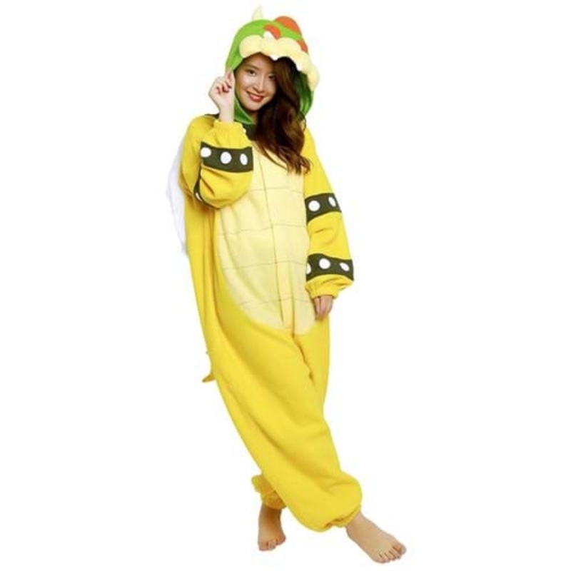 Super Mario Brothers Adult Bowser Kigurumi Costume Standard