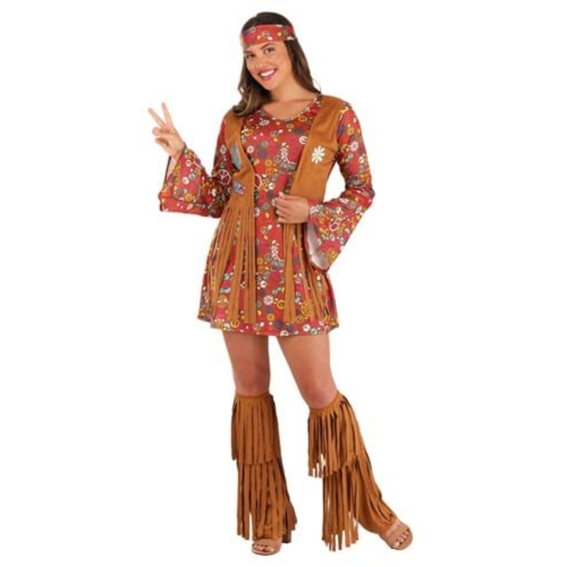 Women's Peace & Love Hippie Costume X-Small