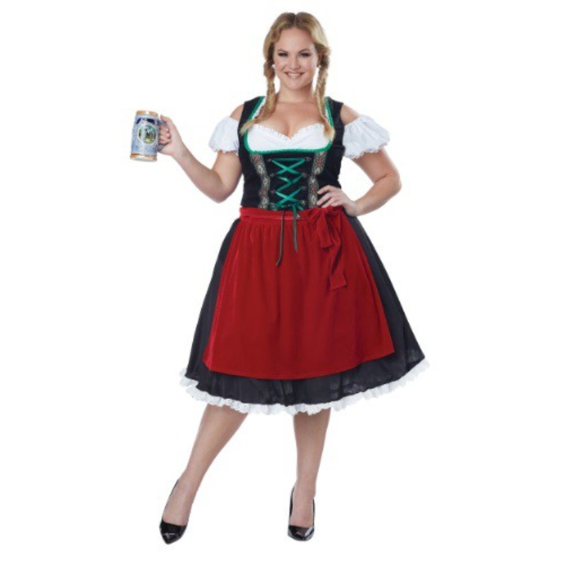 Women's Plus Size Oktoberfest Fraulein Costume 1X