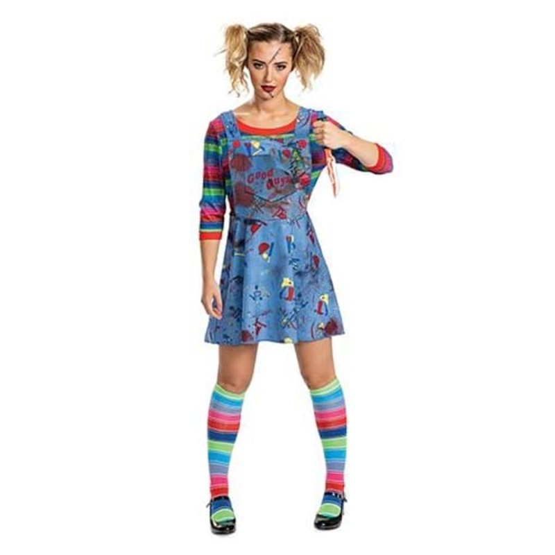 Child's Play Women's Deluxe Chucky Dress Costume Medium