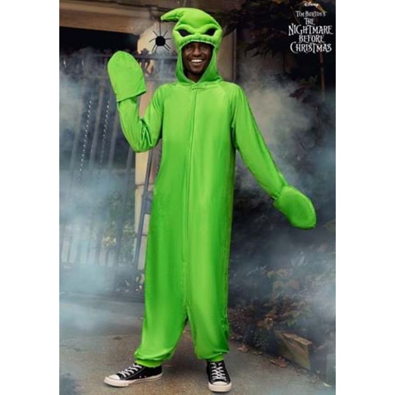Deluxe Nightmare Before Christmas Green Oogie Boogie Costume for Adults Small