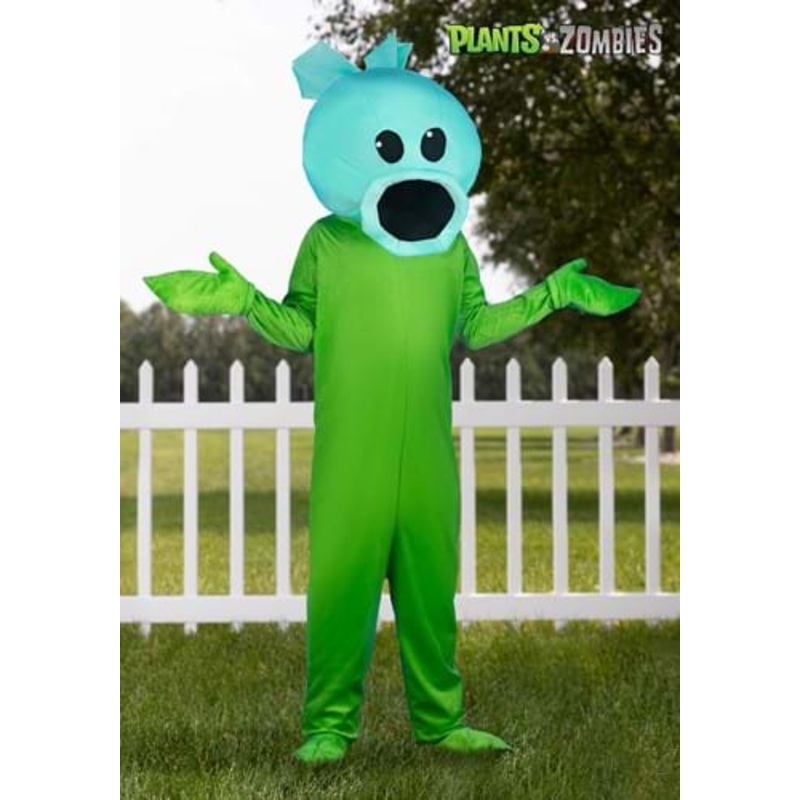 Plants Vs Zombies Snow Pea Costume Jumpsuit for Adults Medium