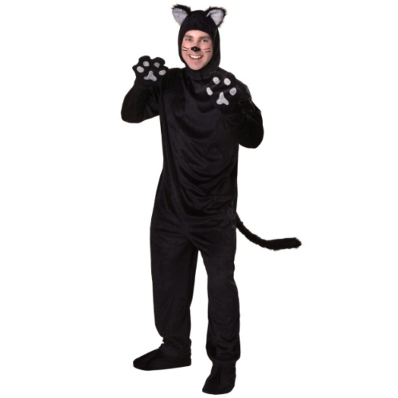 Plus Size Black Cat Costume for Adults 2X