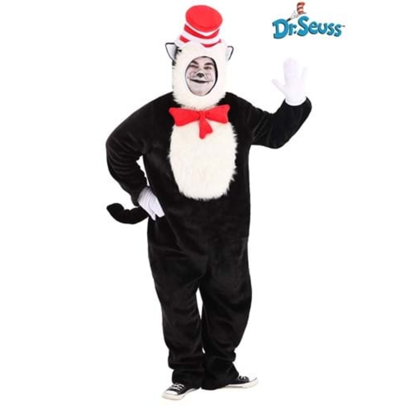 Plus Size Cat in the Hat Premium Adult Costume 1X