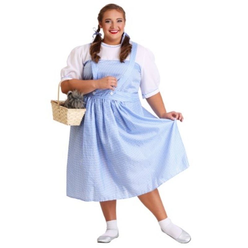 Plus Size Kansas Girl Costume Dress for Women 2X