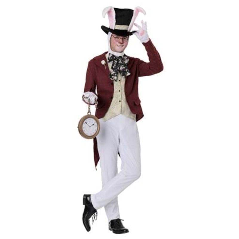 Plus Size Men's White Rabbit Costume 2X