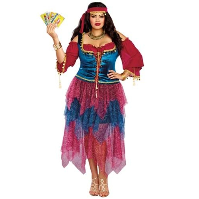 Plus Size Mystical Fortune Teller Women's Costume 1X