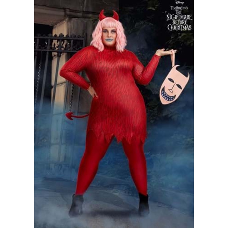 Plus Size Nightmare Before Christmas Women's Lock Costume 1X
