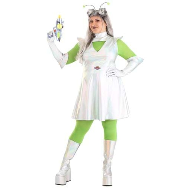 Plus Size Outer Space Alien Costume for Women 1X