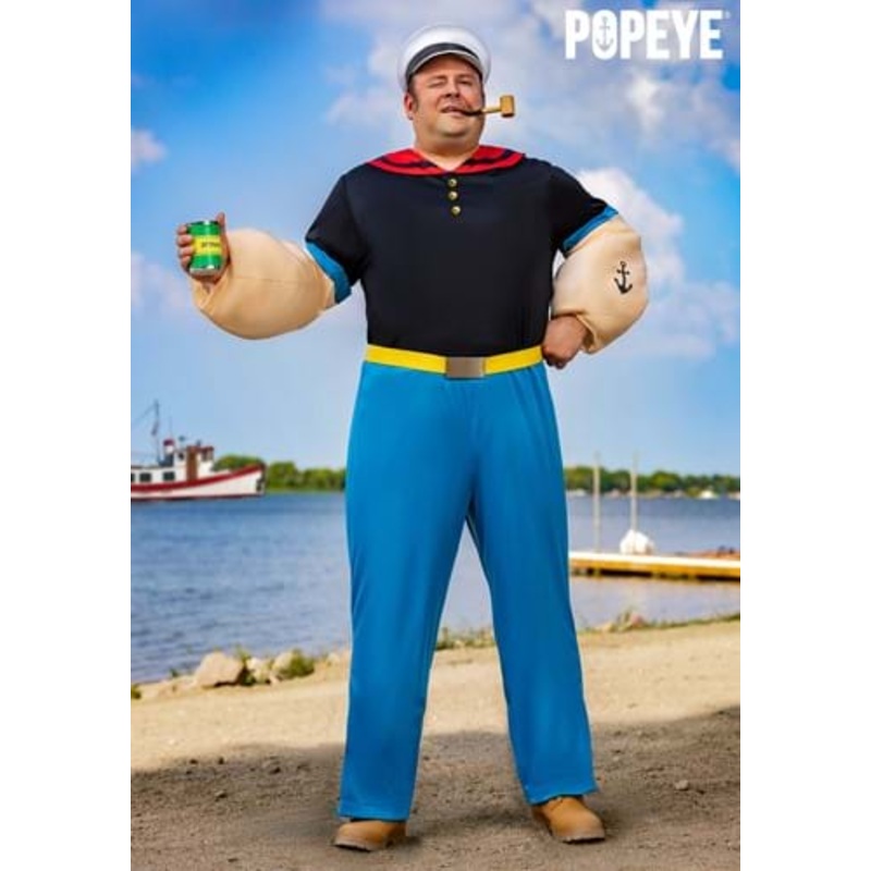 Plus Size Popeye Costume for Men 2X