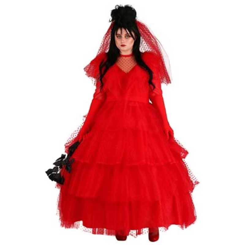 Plus Size Red Wedding Dress for Women 1X