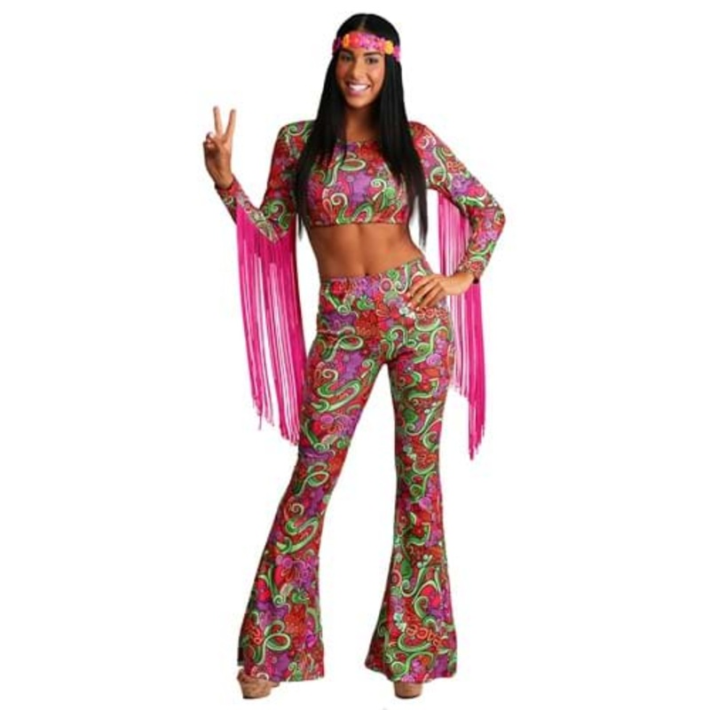 Women's Hippie World Peace Costume X-Small