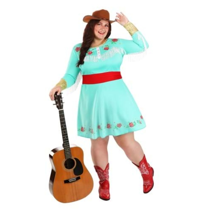 Women's Plus Size Country Star Costume Dress 1X