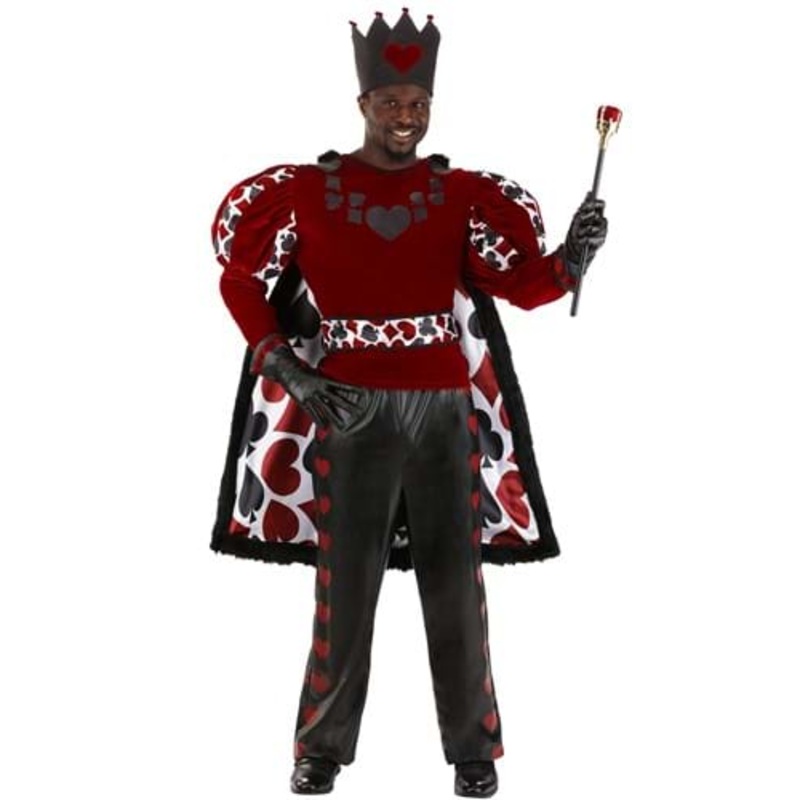 Dark King of Hearts Costume for Men Small