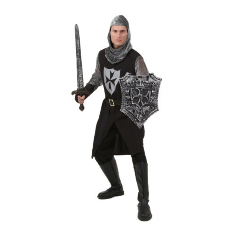 Plus Size Men's Black Knight Costume 2X