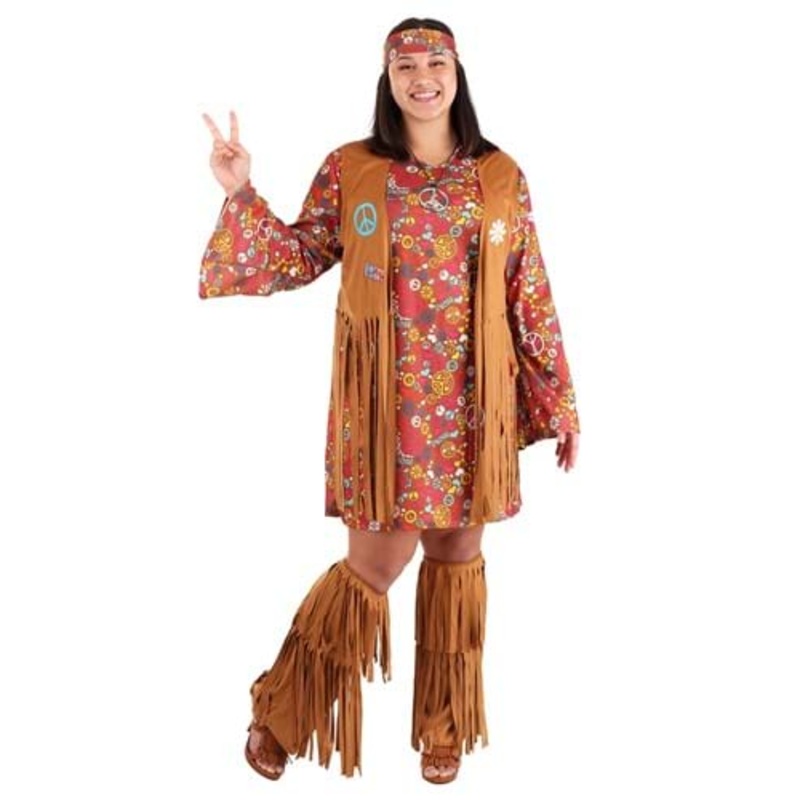Plus Size Peace & Love Costume Plus