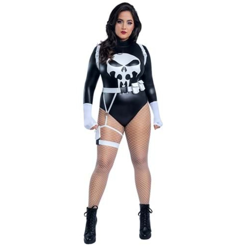 Plus Size Sexy The Punishing One Costume for Women 1X