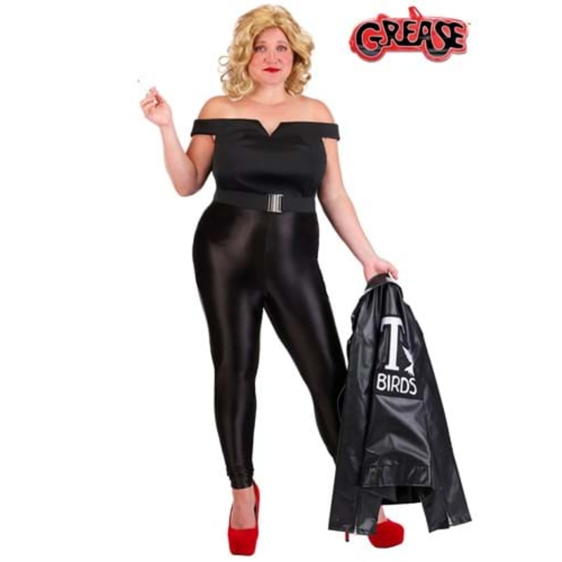 Plus Size Women's Deluxe Grease Bad Sandy Costume 1X