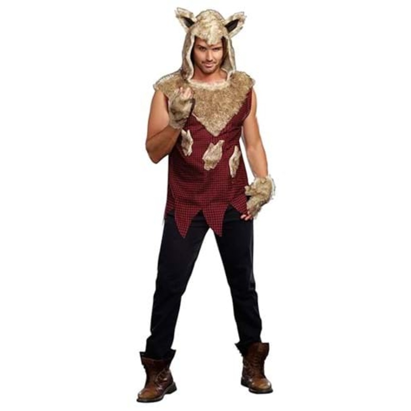 Sexy Big Bad Wolf Costume for Men Large
