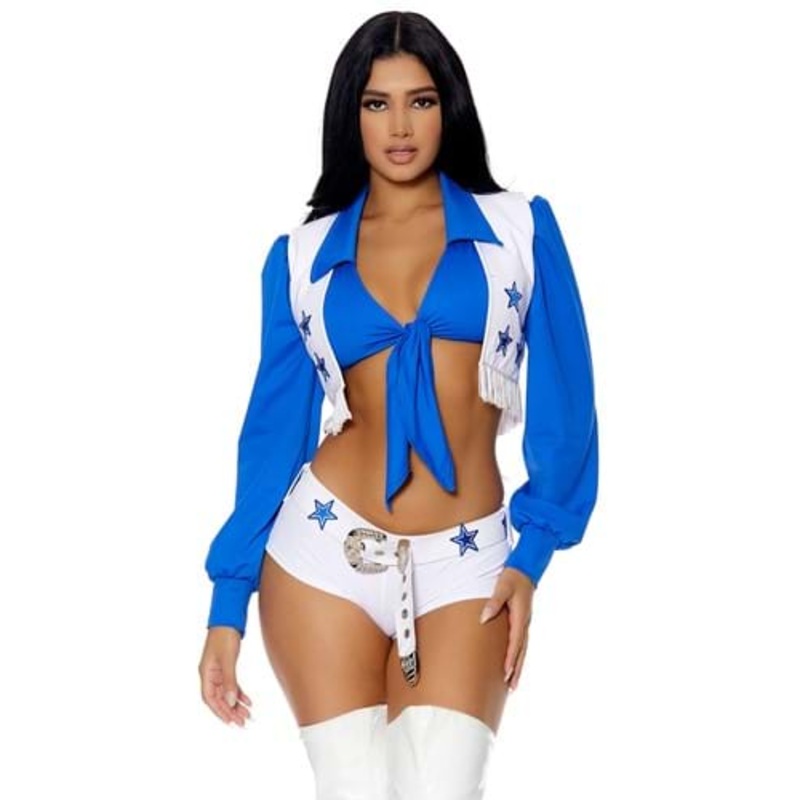Sexy Star Football Cheerleader Costume for Women X-Small/Small