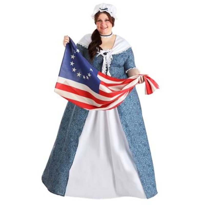 Women's Plus Size Betsy Ross Costume 1X