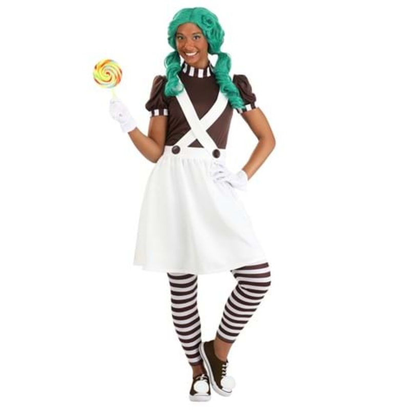 Chocolate Factory Worker Costume for Women Medium