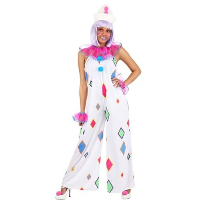 Diamond Flare Clown Costume for Women Small