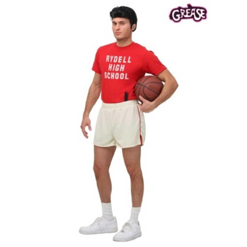 Grease Danny Rydell High Gym Uniform Costume for Men Small