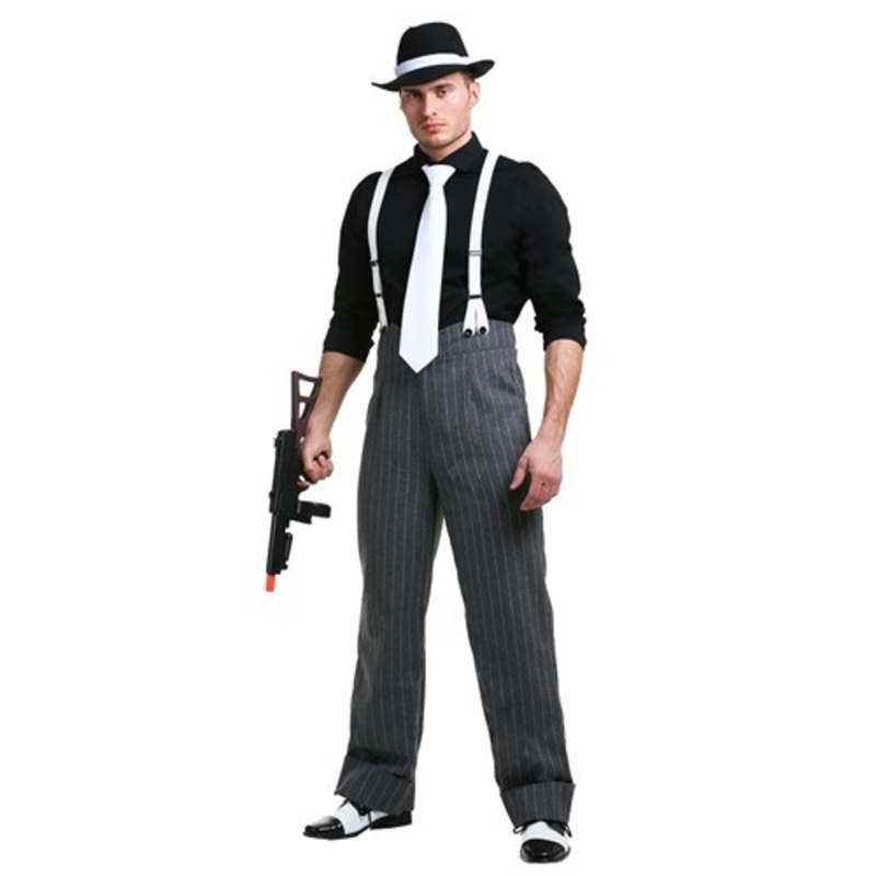 Men's Plus Size Mafia Underboss Costume 2X
