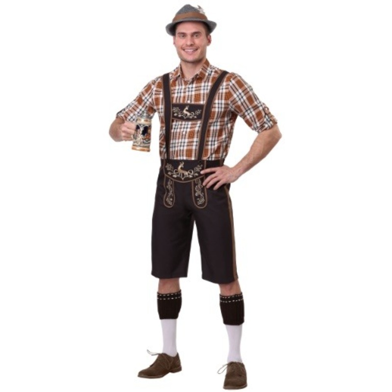 Men's Plus Size Oktoberfest Stud Costume 2X