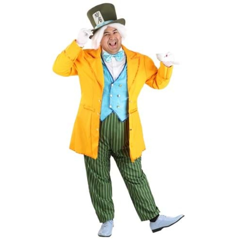Plus Size Classic Mad Hatter Men's Costume 2X