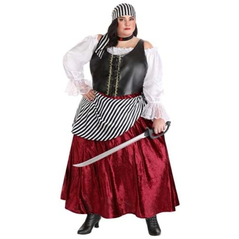 Plus Size Deluxe Pirate Wench Costume 1X