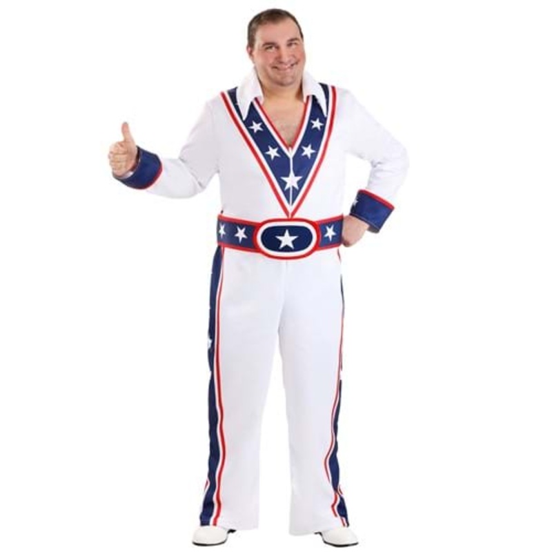 Plus Size Men's Eddie Kablooie Stunt Daredevil Costume 2X